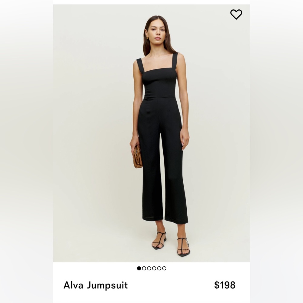 Reformation Black Jumpsuit